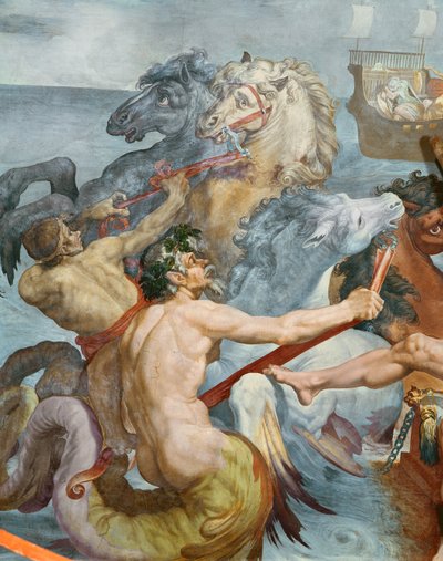 The Odyssey, detail of the Tritons and the horses from Neptune